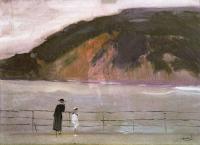 Joaquin Sorolla y Bastida - The breakwater (San Sebastian)